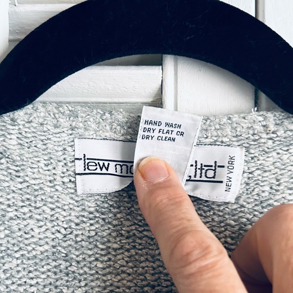 Vintage Lew Magram Sweater Silk Nylon Angora Rabbit Hair, Balloon Sleeves - Picture 5 of 9